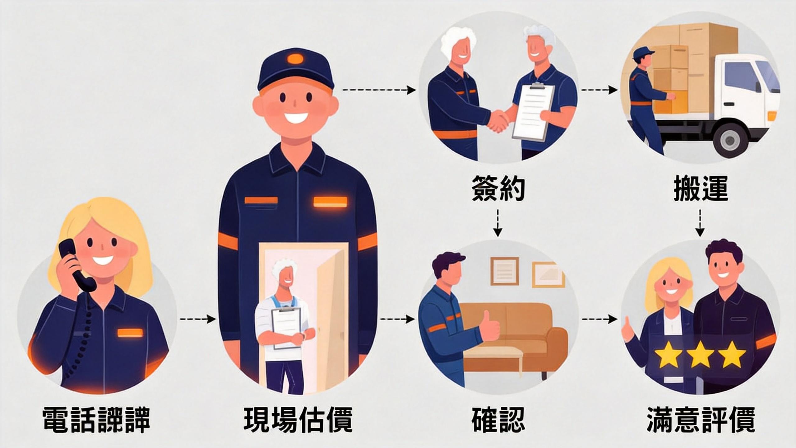 煜欣搬家六大標準流程：從諮詢到滿意度調查